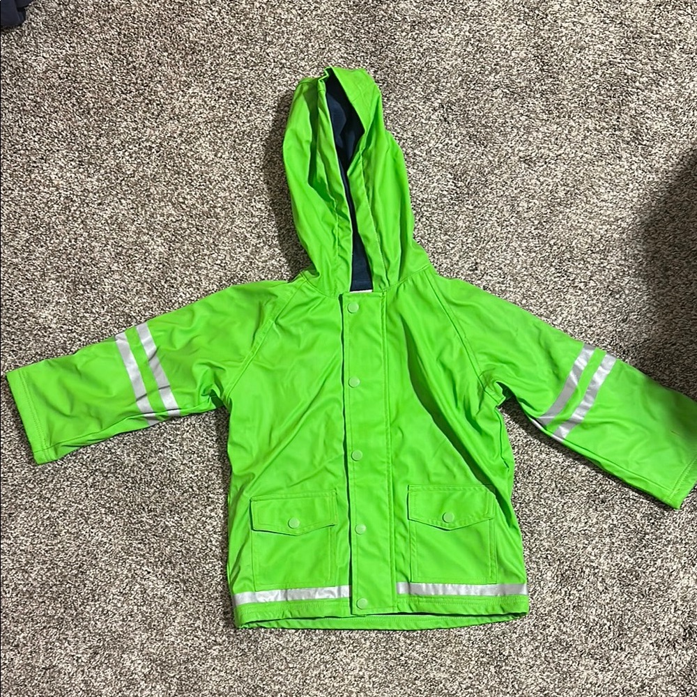 iRock The Block Green Insulated Rain Jacket 4T